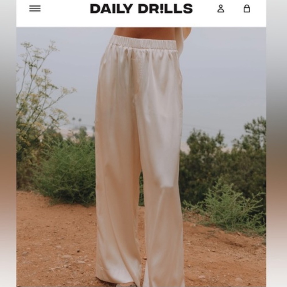 DAILY DRILLS SILK PANTS